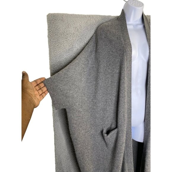 L2 London Womens Open Cardigan Sweater w/ Front Pockets Cashmere One Size - Picture 3 of 7